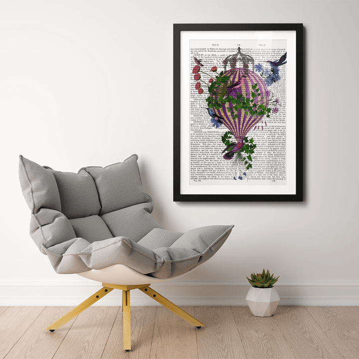 Bird Balloon 1 Book Print
