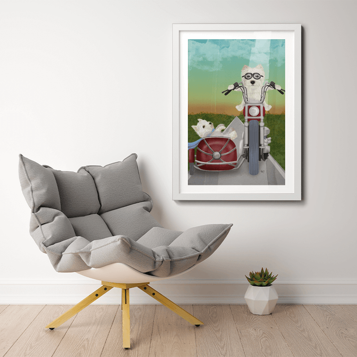 Westie Chopper and Sidecar