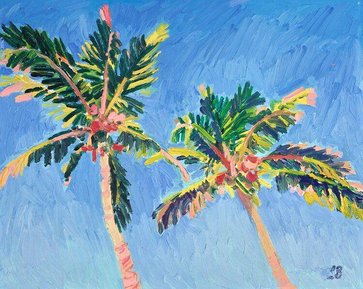 Palms In The Bright Sky