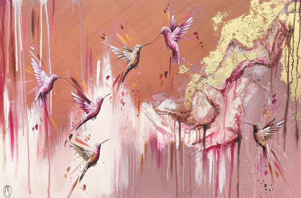 Pink Sapphires In Flight
