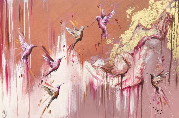 Pink Sapphires In Flight