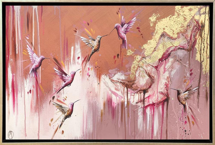 Pink Sapphires In Flight