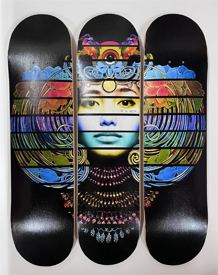 'Sphinx Malakbel’ Gold Edition Skate Deck Trio.