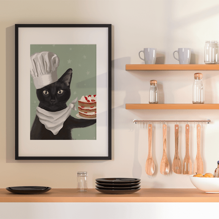 Black Cat Strawberry Cake