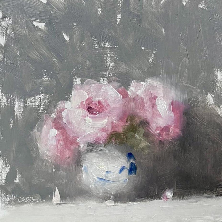 Vase of Pink Roses