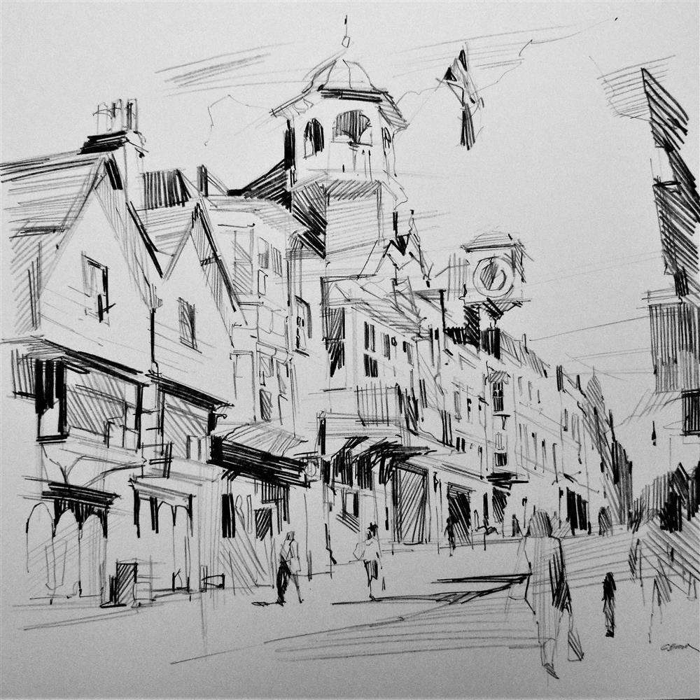Walking Up Hill Sketch
