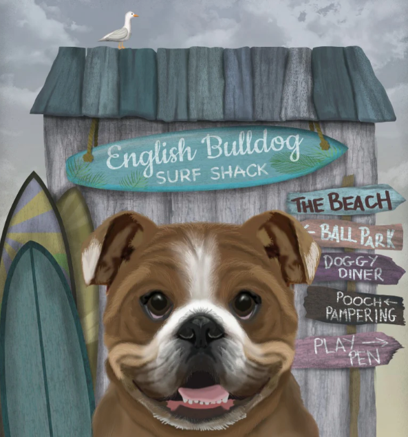 English Bulldog Wall Art