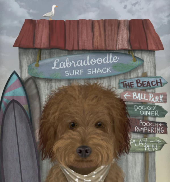 Labradoodle Wall Art