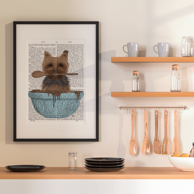 Yorkshire Terrier Cake Bowl Book Print