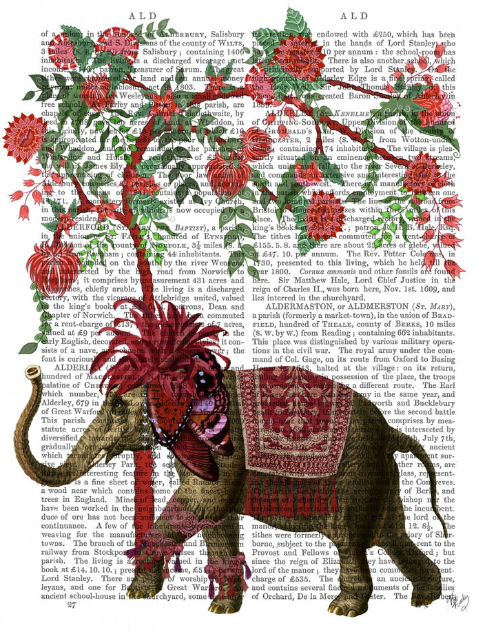 Niraj Elephant, Red Tree