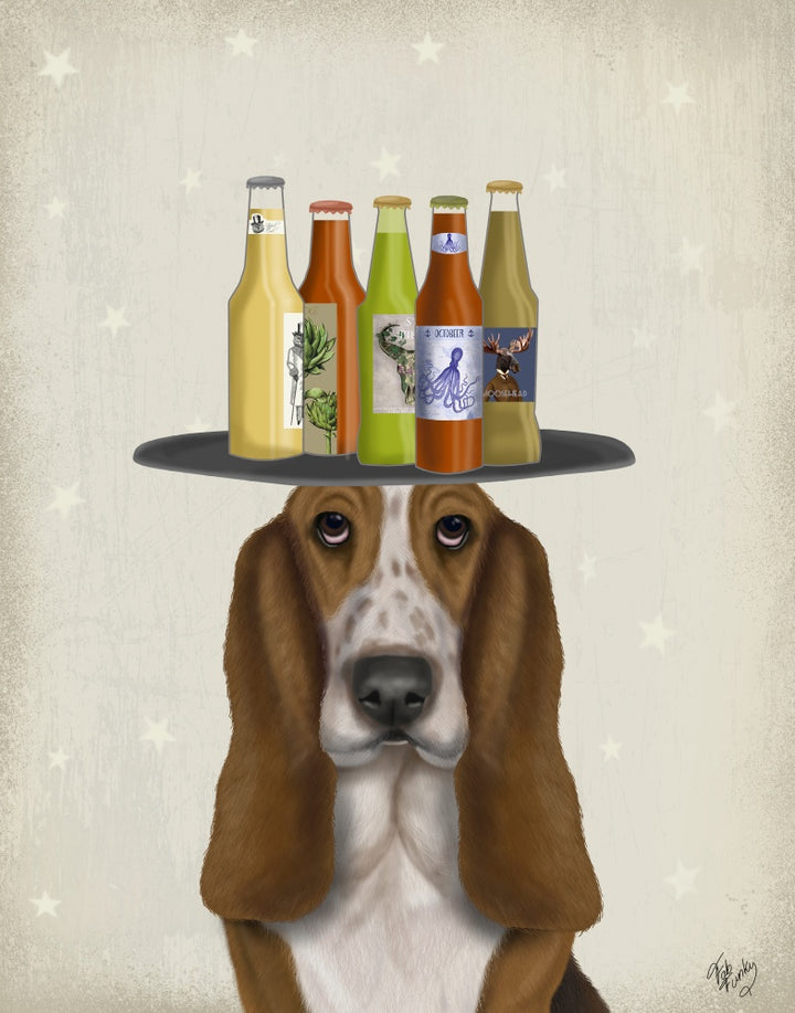 Basset Hound Beer Lover