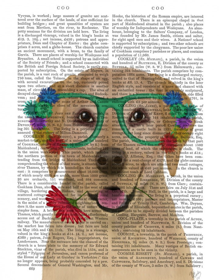 Yellow Labrador and Flower Glasses