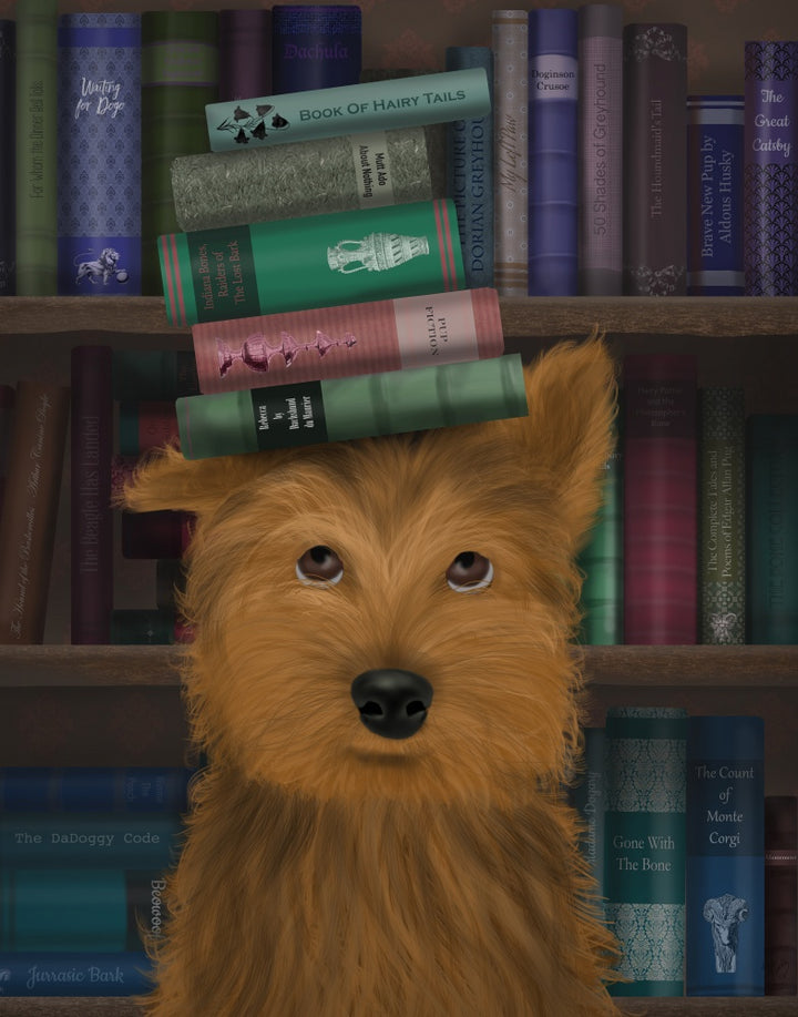 Yorkshire Terrier and Books