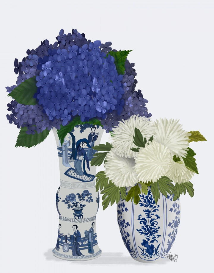 Chinoiserie Flower Duo 3, Blue