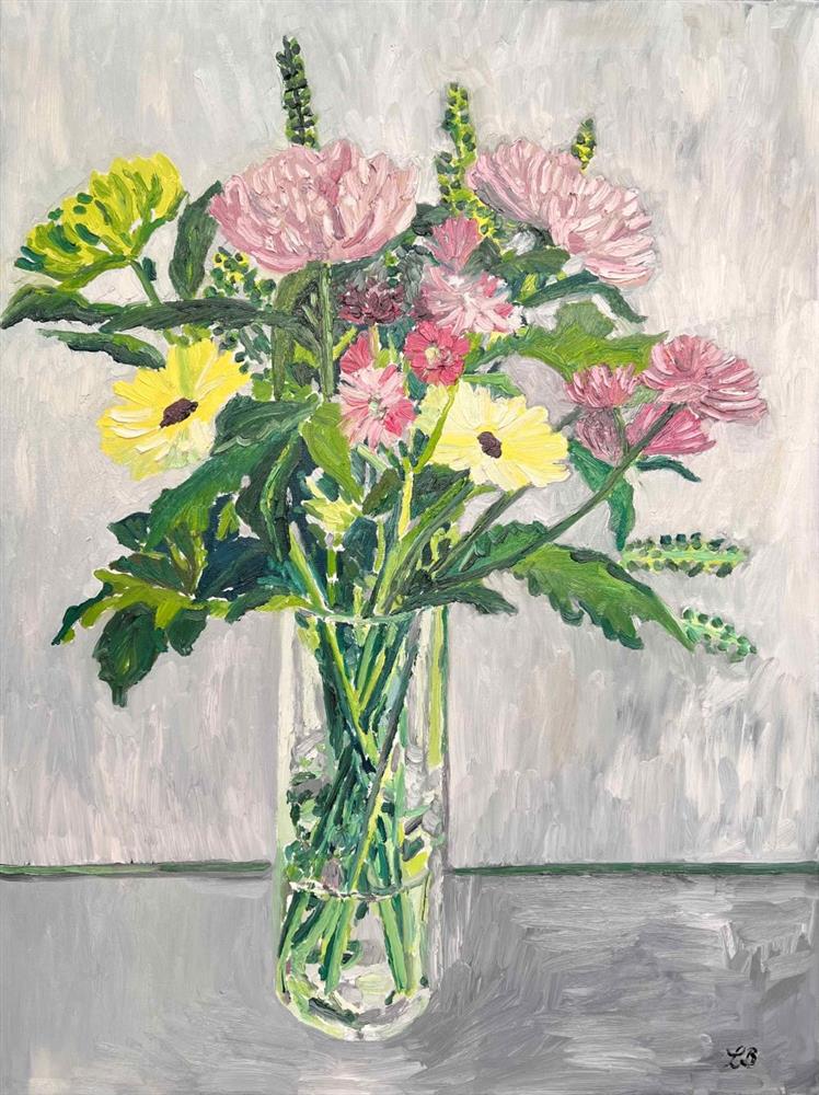 Dahlias In Grey