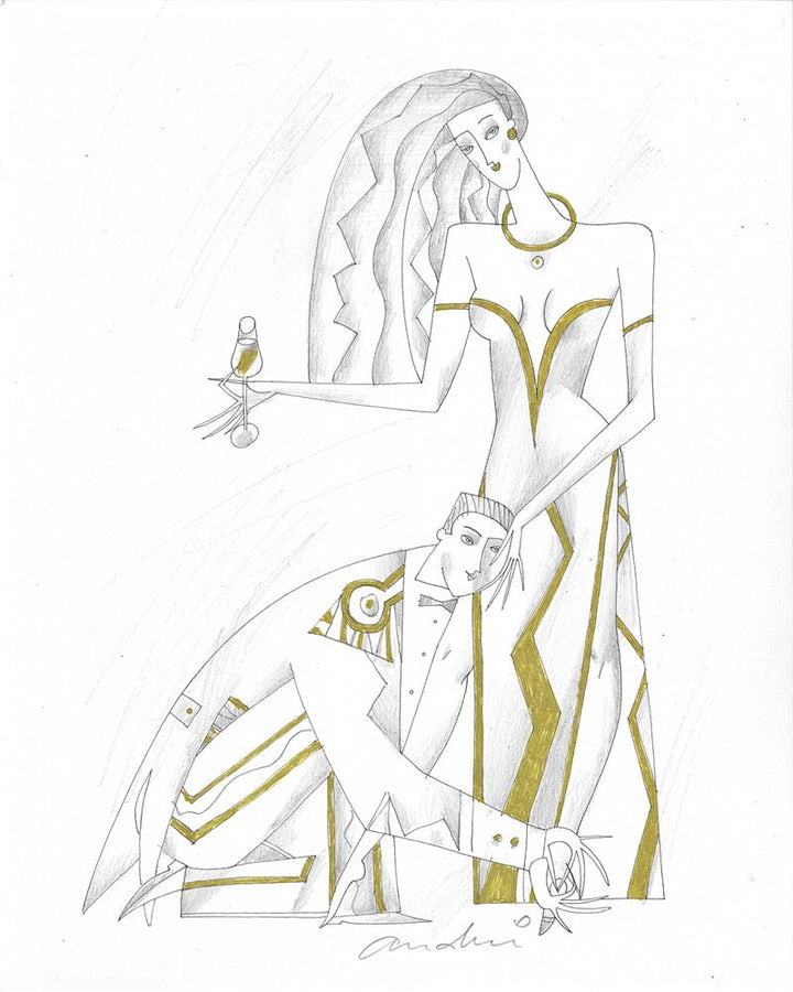 Lord And Lady I - Line Study